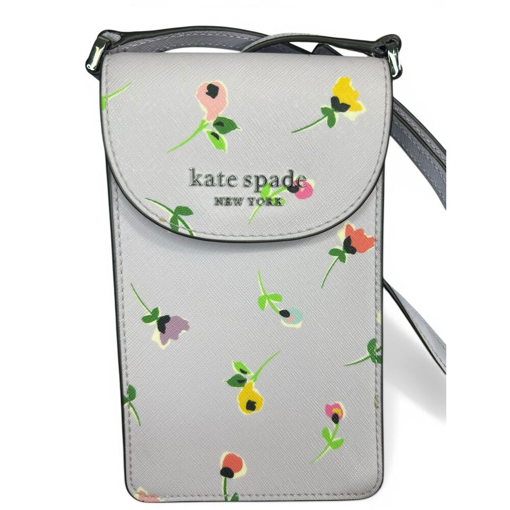 Kate Spade Cameron Floral Ditsy Flap Phone Crossbody NWOT - Picture 2 of 13